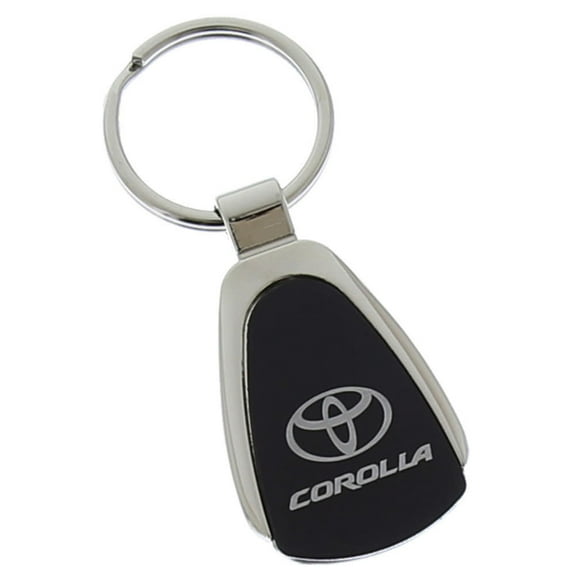 Toyota Corolla Keychain & Keyring - Black Teardrop