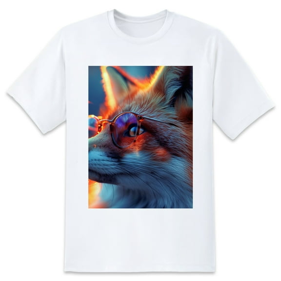 Basic Oversize Tees For WomenWolf Loose Boyfriend Shirts Casual Blouse round neck