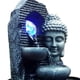 thumbnail image 4 of Fuente de agua de mesa BLESIY Buda rodante iluminada Estatua decoración interior, 4 of 4