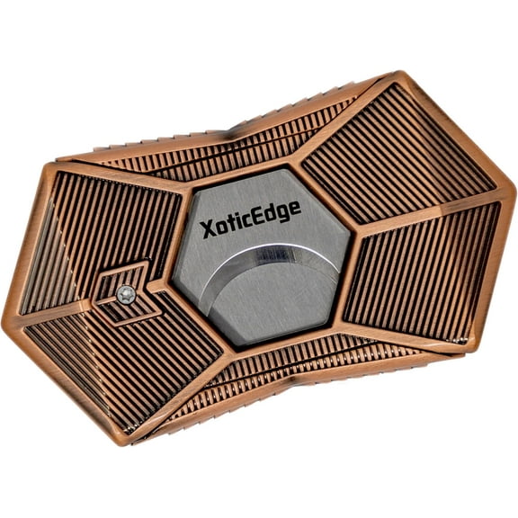 Product image Prestige Import Group XoticEdge Xpanse Box-Wing Dual-Blade Guillotine Cigar Cutter - Copper