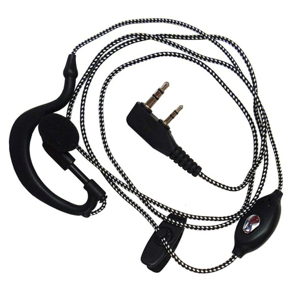 High-quality 2-pin Headset Microphone for Two-way Radio Walkie-talkies