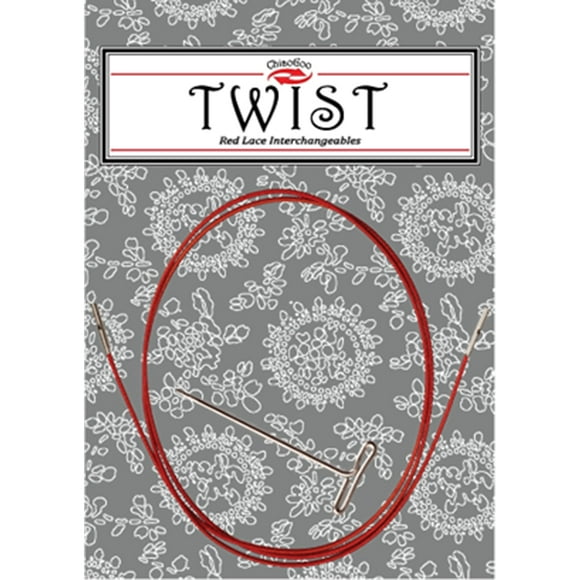 Twist Red Lace Interchangeable Cables 37"-Mini