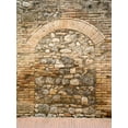 thumbnail image 2 of Eggers, Julie 19x24 Black Ornate Wood Framed with Double Matting Museum Art Print Titled - Italy-Chianti Old doorway that has been closed off with stone in the town of San Gimignano, 2 of 4