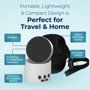 Adaptive Sound Technologies LectroFan Micro2 & Carrying Case for LectroFan Micro2 - Portable Bluetooth Speaker - Compact Sound Machine for Travel - White Sound Machine & Black Case