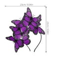 thumbnail image 3 of WEUVEB Plastic Butterfly Headpiece Violet Good Material for Decor 2Pcs, 3 of 9