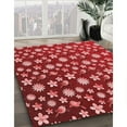 thumbnail image 3 of Ahgly Company Machine Washable Indoor Rectangle Transitional Red Area Rugs, 8' x 12', 3 of 7