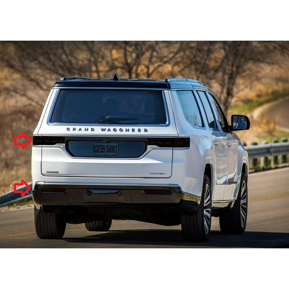 For The BlingLights Brand Tinted Taillight Protective Film Covers for Jeep Grand Wagoneer
