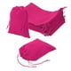 thumbnail image 1 of Uxcell 12 Pcs Bolsa de Terciopelo con Cierre de Cordón, 6.7 x 9 Pulgadas Bolsas de Regalo de Terciopelo para Empaque de Joyas, Organización y Almacenamiento, Rojo Rosa, 1 of 7