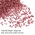 thumbnail image 2 of Triturado Vidrio Chips 100g/3.5oz 2mm-4mm Irregular Metálico Brillante Vidrio para Artesanía Bricolaje Jarrón Relleno Epoxi Resina Decoración, Oscuro Rojo, 2 of 5