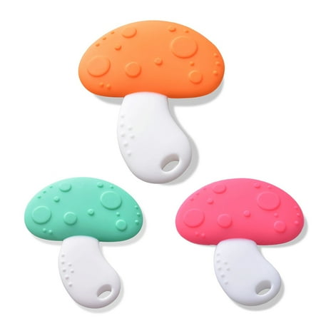 Natural Baby Teether - Baby Teether ,Silicone Baby Teething Toys BPA Free Natural Organic Freezer Safe Teether Sensory Toy - Best for Sore Gums Pain Relief