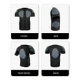 thumbnail image 4 of Aosijia Kids Boys Padded Protective Shirts Short Sleeve Compression Shirt for Football Paintball Baseball, Youth Football Soccer Basketball Hockey Protective Gear, 4 of 14