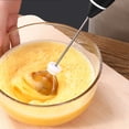 thumbnail image 5 of Milk Frother Rechargeable 3-Speeds Egg Beater Drink Mixer with 2 Detachable Stainless Steel Whisk-Heads Handheld Foam Maker, 5 of 9