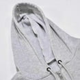 thumbnail image 5 of QUYUON Womens Full Zip Up Hoodie Long Sleeve Hooded Sweatshirts Pockets Jacket Coat for Women Drawstring Fleece Sweatshirts Pullover Tops Soft Light Weight T Shirt Casual Sweatshirts Gray S, 5 of 7