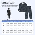 thumbnail image 3 of Bingfone Men's Pajama Set 2 Piece Loungewear PJs, Long Sleeve with Pajama Pants-Golden Peonies, 3 of 7