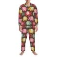 thumbnail image 3 of Balery Cute Elephants Pijama para Hombre de Dos Piezas con Manga Larga, Conjunto de Dormir y Descanso Suave con Bolsillos-Large, 3 of 7