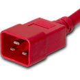 thumbnail image 4 of World Cord Sets 10 Foot Red High Temp 20 Amp IEC320 C20/C21 Power Cords, 4 of 4