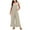 Khaki, variant on Lindreshi Jumpsuits for Women Womens Fashion Summer Solid Pocket Casual Sleeveless Suspender Jumpsuit