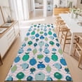 thumbnail image 3 of Hallway Runner Rug 2'x6', Pink Fishes Kitchen Runner Rugs Non-Slip Carpet Mats, Cartoon Coastal Ocean Fish Striped Bedside Rugs Runners Washable Floor Carpet for Bathroom Laundry Room, 3 of 8