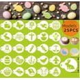 thumbnail image 3 of Plantilla hueca para huevo de Pascua Plantilla para impresión de galletas con forma de huevo de Pascua, 3 of 4