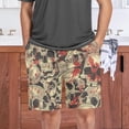 thumbnail image 7 of GZHJMY Men's Sleep Short – Scary Skulls, Pajama Pants with Side Pockets Elastic Waistband Drawstring, Christmas New Year Birthday Gifts, Large, 7 of 7