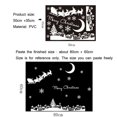thumbnail image 2 of Pegatina de pared de Navidad de Santa Claus Moonlight Town para escaparate de ventana de vidrio, papel tapiz de decoración del hogar, pegatinas de Año Nuevo, 2 of 3