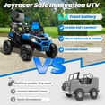 thumbnail image 4 of Joyracer 4WD 24V Ride on Toys Car w/ 2 XL Seater Remote Control, Electric UTV w/ 4*200W Motor, Power Car Wheels, LED Lights, Spring Suspension, 3 Speeds, Bluetooth Music, Blue, 4 of 10
