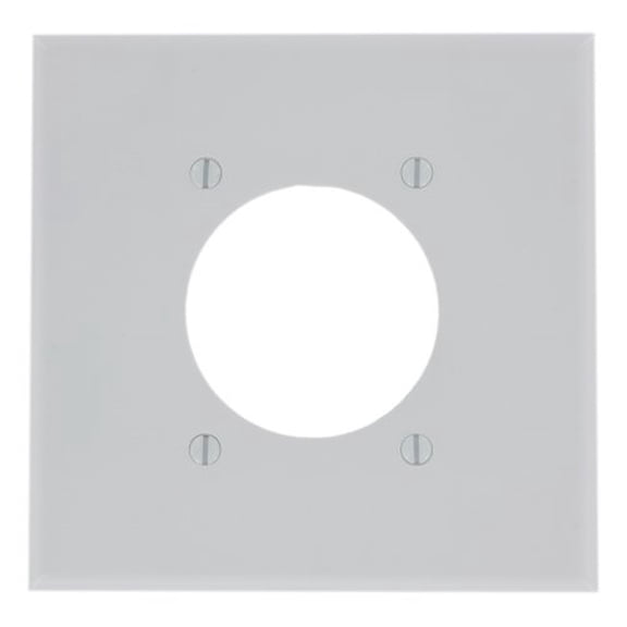 leviton 80526-w flush mount 2 gang wallplate white - 609070,