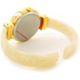 thumbnail image 5 of STC White Pearl Gold Acrylic Band Round Face Women's Bangle Cuff Watch New, 5 of 5