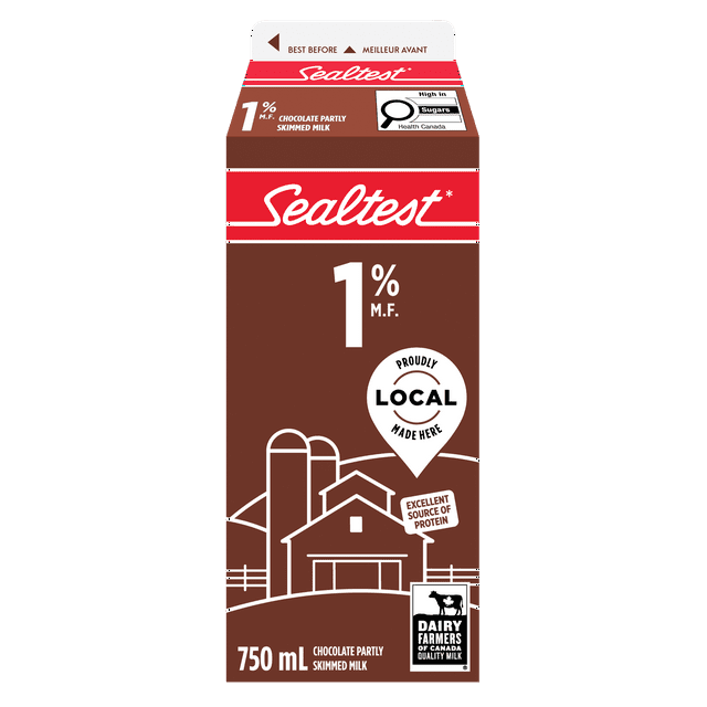 Lait au chocolat partiellement écrémé 1 % Sealtest