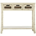 thumbnail image 1 of Safavieh Console en Bois de Pin d'Automne à 3 Tiroirs en Blanc, 1 of 5