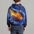 thumbnail image 4 of IWRICH Boys Printed 3D Graphic Hoodies Long Sleeve Hooded Sweatshirts Warm,Size 3-13 Years 01-Blue 130, 4 of 6