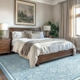 thumbnail image 6 of Jamfeel 5x8 Area Rugs for Living Room Modern Abstract Print Carpet Soft Low Pile Washable Rugs Bedroom, Home Decor, Blue, 6 of 7