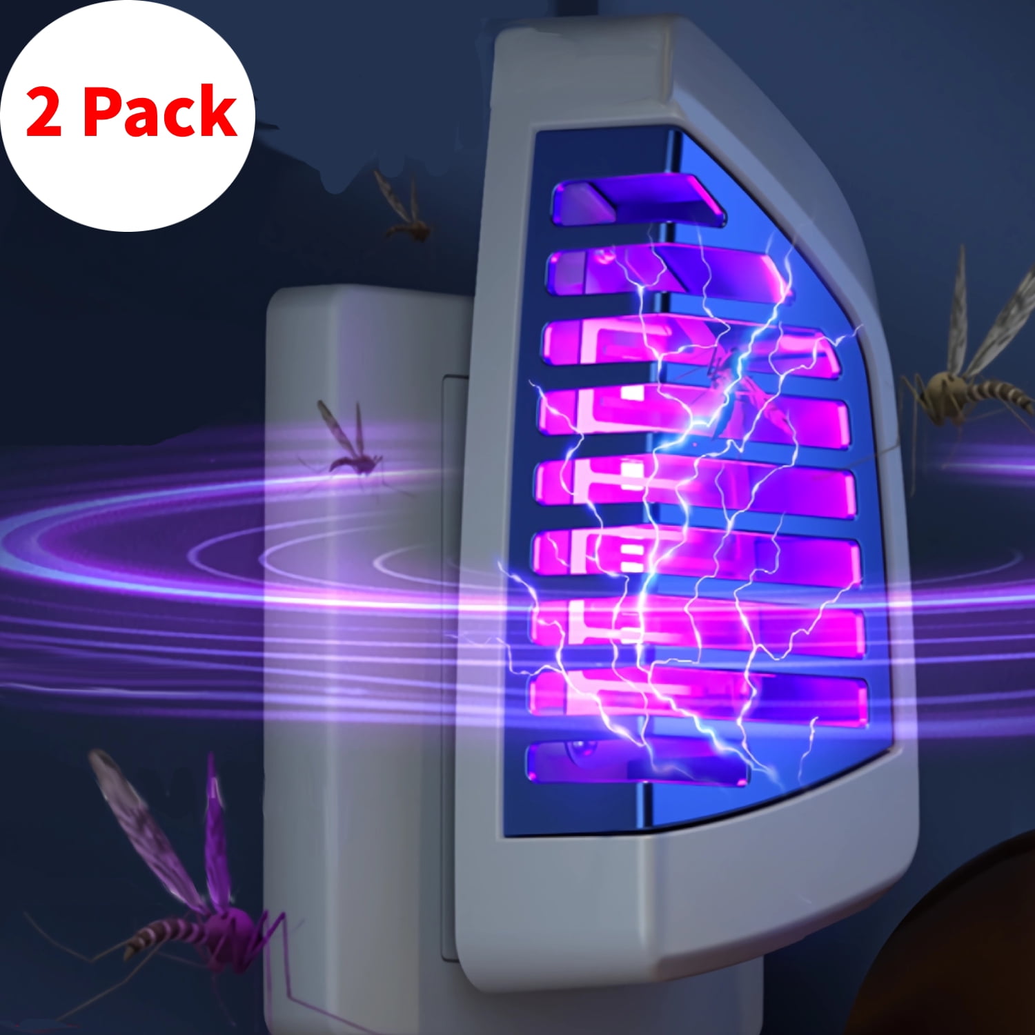 2 Pack Bug Zapper Indoor Mosquito Zapper, Fly Zapper Electronic