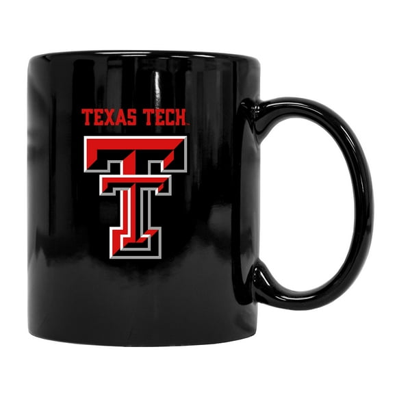 Texas Tech Red Raiders Tasse à Café en Céramique Noire (Noir). Produit Collégial sous Licence Officielle