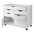 thumbnail image 2 of Winsome Wood Halifax 5-Drawer Multi-Storage Mobile Cabinet 10748, White Finish, 2 of 12