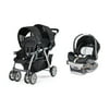 Chicco Cortina Together Travel System Double Stroller + KeyFit Infant Car Seat