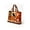 Pumpkin Crow Pattern, variant on Women's Reusable Shopping Bag,Halloween Pumpkin Handbag for Outdoors, Vacations, Travel Tote Bags
