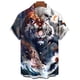 thumbnail image 2 of Camisetas con estampado 3D de animales para hombre, camisetas con estampado de tigre y bestia feroz, camisetas casuales de manga corta de gran tamaño para hombre, ropa de calle, 2 of 5