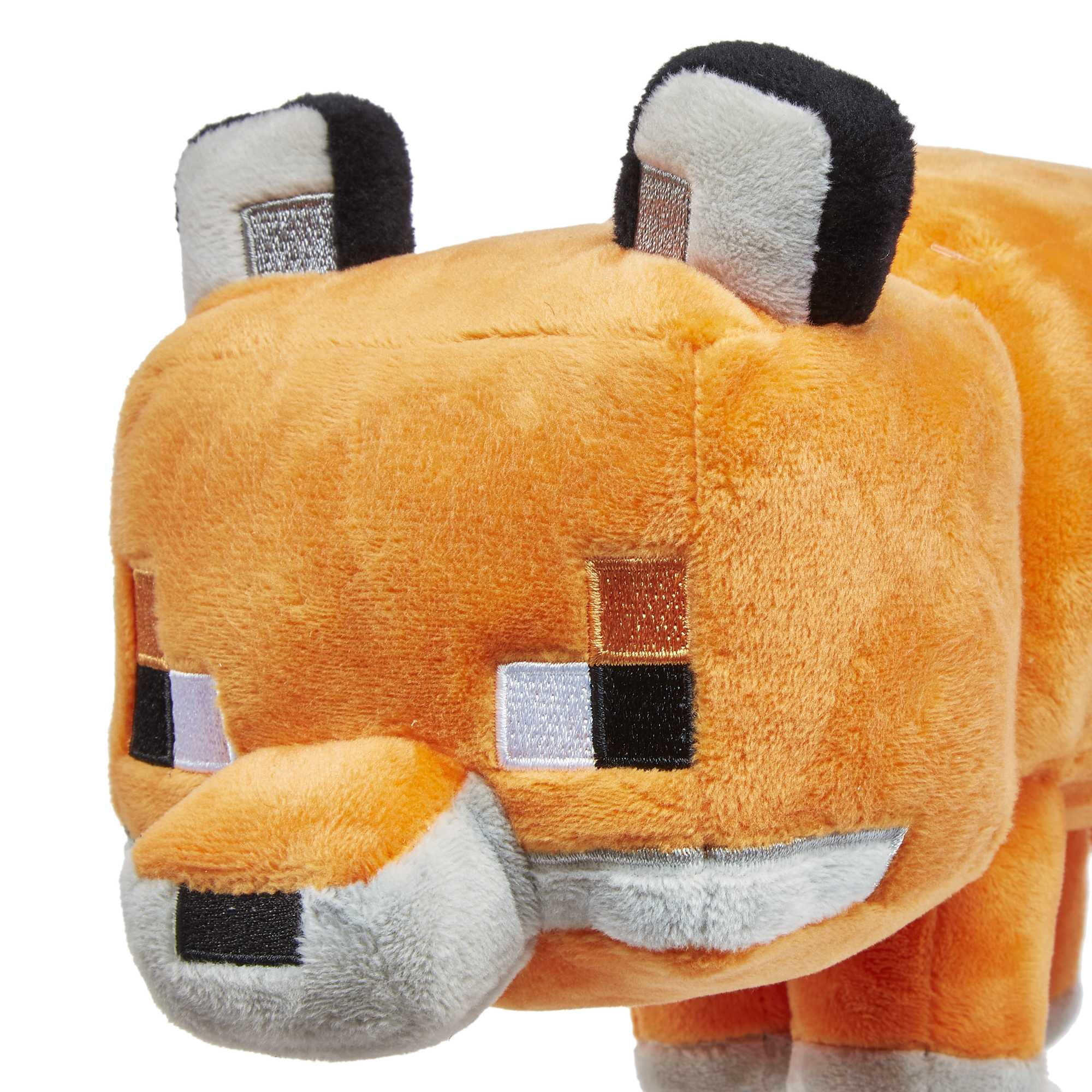 Minecraft Plush Fox Toy, 8-inch Collectible Soft Doll Inspired by Video Game Character