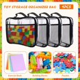 thumbnail image 4 of Bolsa Organizadora de Juguetes de 4 Piezas para Ladrillos, Juego de Bloques de PVC Transparente con Cremallera, Estuche Impermeable para Juegos de Mesa., 4 of 5