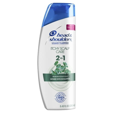 Head and Shoulders Itchy Scalp Care Anti-Dandruff 2 in 1 Shampoo and Conditioner, 8.45 fl (Best Treatment For Dandruff And Itchy Scalp)