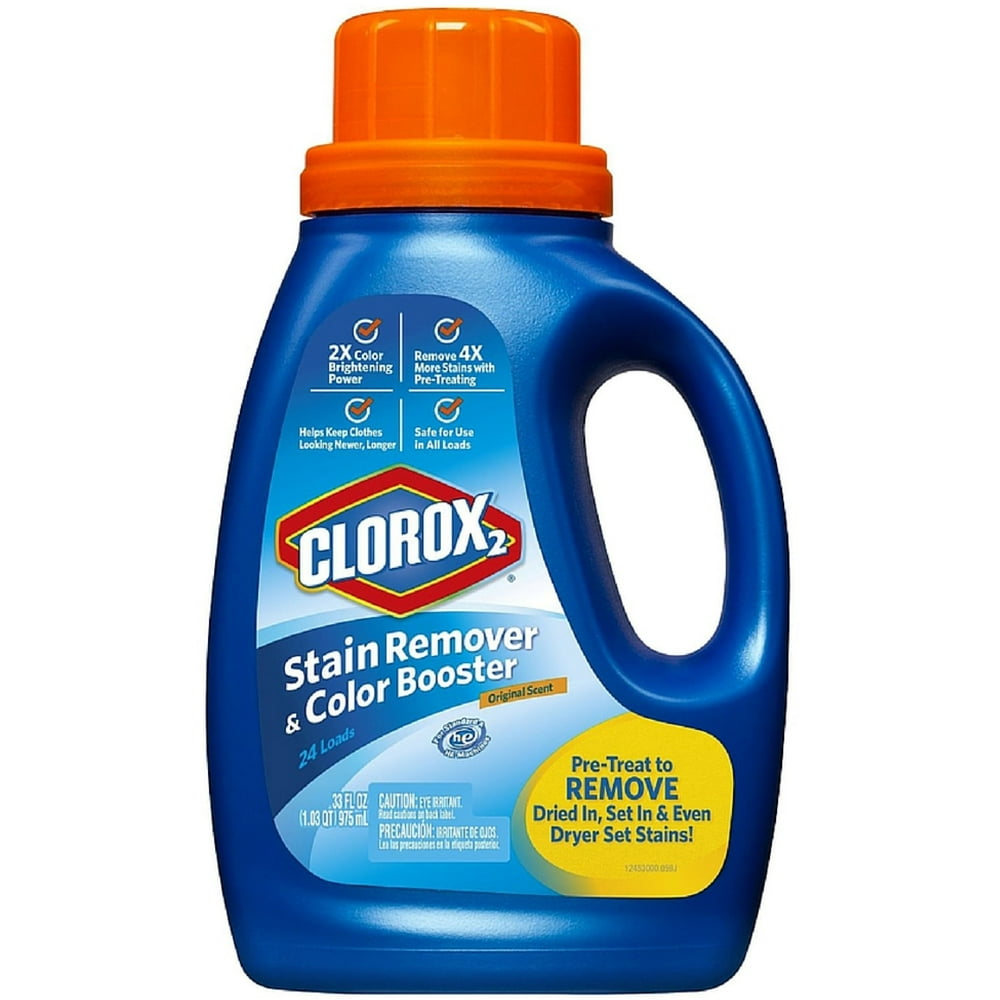 Clorox 2 Stain Fighter & Color Booster, Original 33 oz (Pack of 4