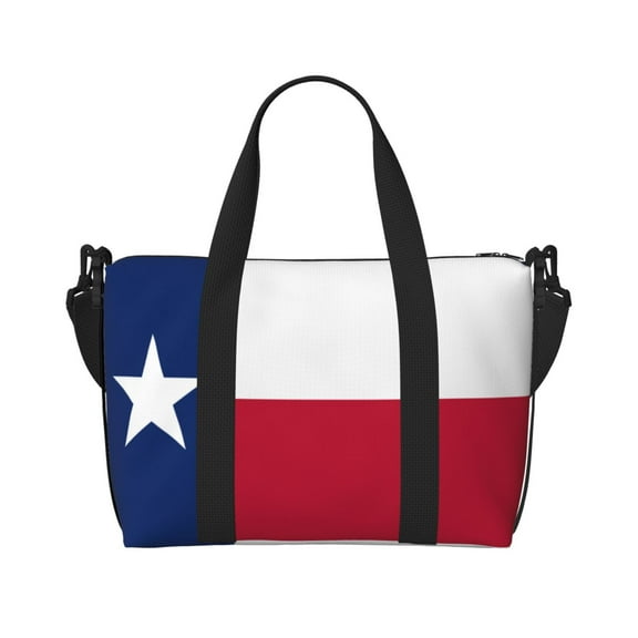 Women Men Colorado Texas Flag Gym Duffel Bag Travel Carry On Weekender Overnight Tote Personal Item Bag