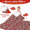 thumbnail image 3 of Maroon Footballs Pattern Toddler Nap Mats for Kids Preschool,Sleeping Mat Bag or Kids,Toddler Sleeping Bag,Toddler Nap Mat or Daycare, 3 of 6