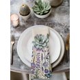thumbnail image 2 of Purple Floral Cloth Napkins Set of 8 Reusable Dinner Napkins, Spring Lavender Daisy Butterflies Botanical Beige Cocktail Napkin Washable Table Napkins for Wedding/Holiday Party/Baby Shower 20"x20", 2 of 7