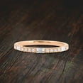 thumbnail image 6 of Stunning Half Eternity Baguette and Round Moissanite Diamond Stackable Promise Ring Engagement Ring Wedding Band, 6 of 9