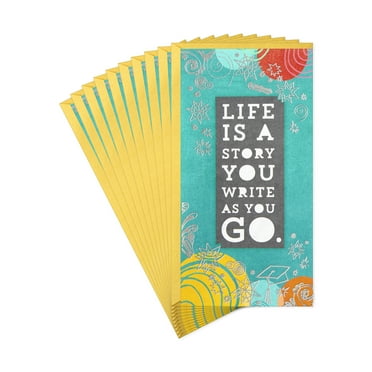 Hallmark Pack of 10 Graduation Gift Card Holders (Life is a Story)