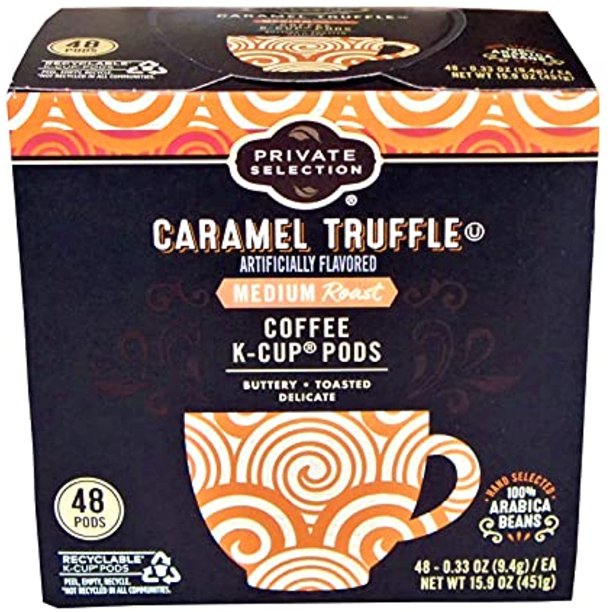 Private Selection Caramel Truffle Arabica Bean Coffee Single Serve Pods