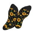 thumbnail image 5 of KLL Flower (2) Print Cool Socks Men's Women's Crew Socks Funny Crazy Novelty Stockings, 5 of 7