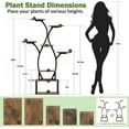 thumbnail image 2 of Stand Indoor with Grow Light, 8 Tiered Indoor  Shel, 48" Tall  Stand for Indoor Plants,Metal  Flower Holder, Tree-Shaped  Rack for Patio, Home, Easy Assemble, 2 of 8